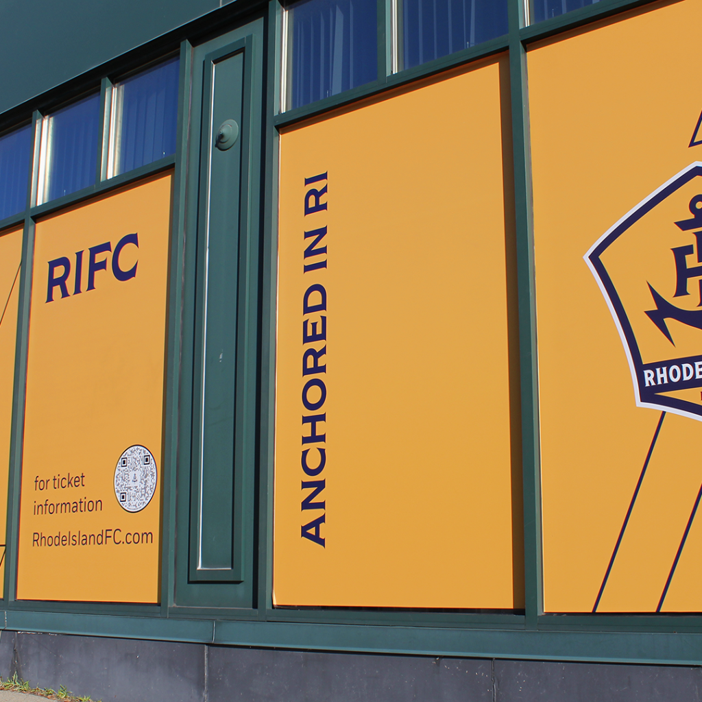 Exterior shot of Rhode Island FC headquarters